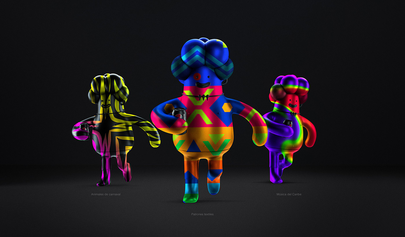 Young lions pepsi design winner color art direction diseño Character Patterns