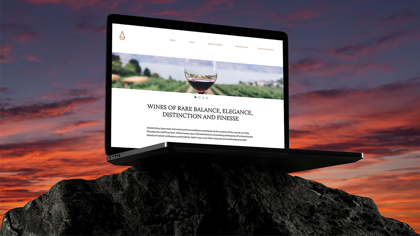 wine brand identity Logo Design Graphic Designer branding  Advertising  redesign Website sophisticated modern