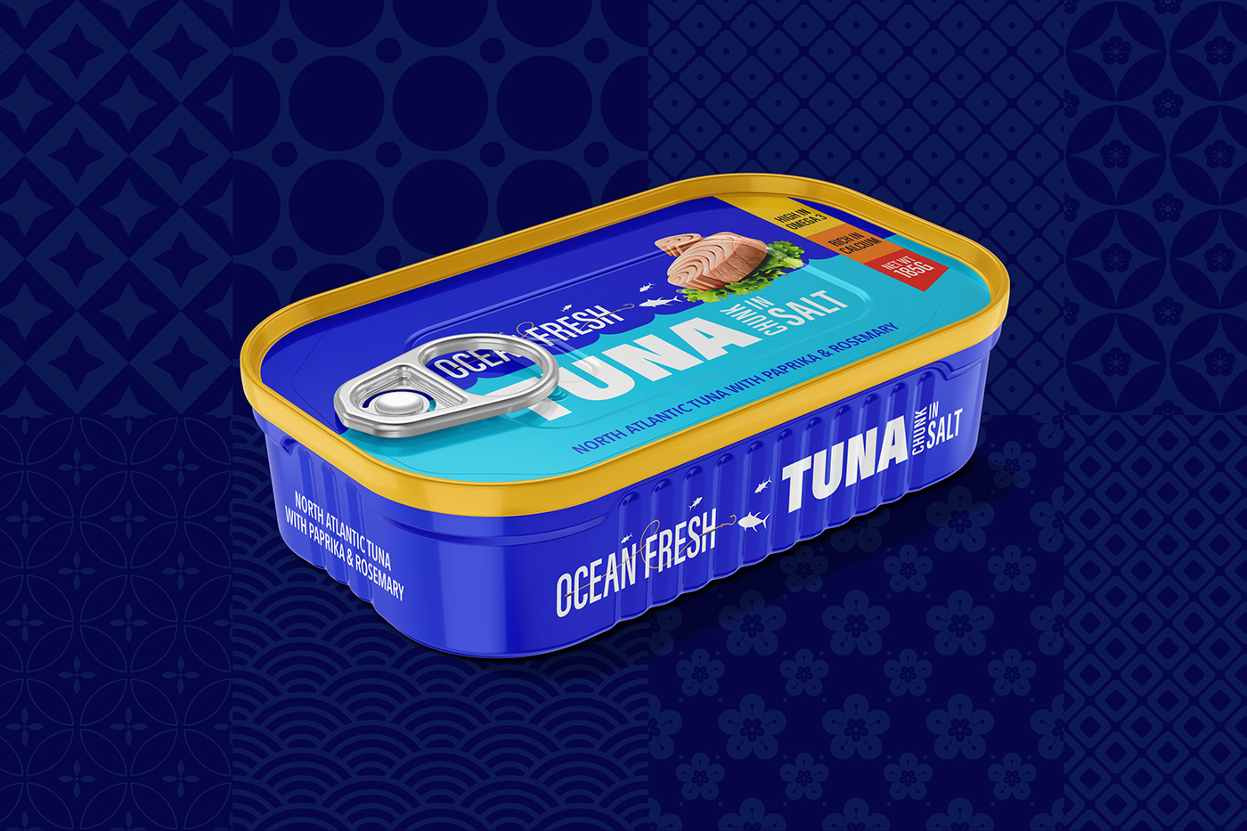 adobe illustrator brand identity design fish fmcg packaging Food  Ocean packaging design tuna Tuna Packaging