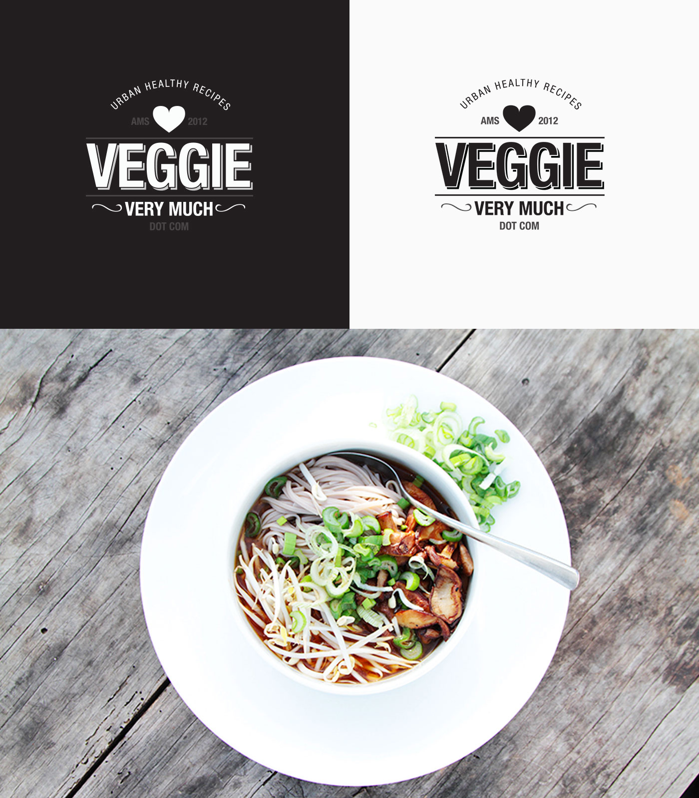Vegetarian Veggie Food  personal branding Blog identity Logo Design blog design black and white New York amsterdam print mock up Website light