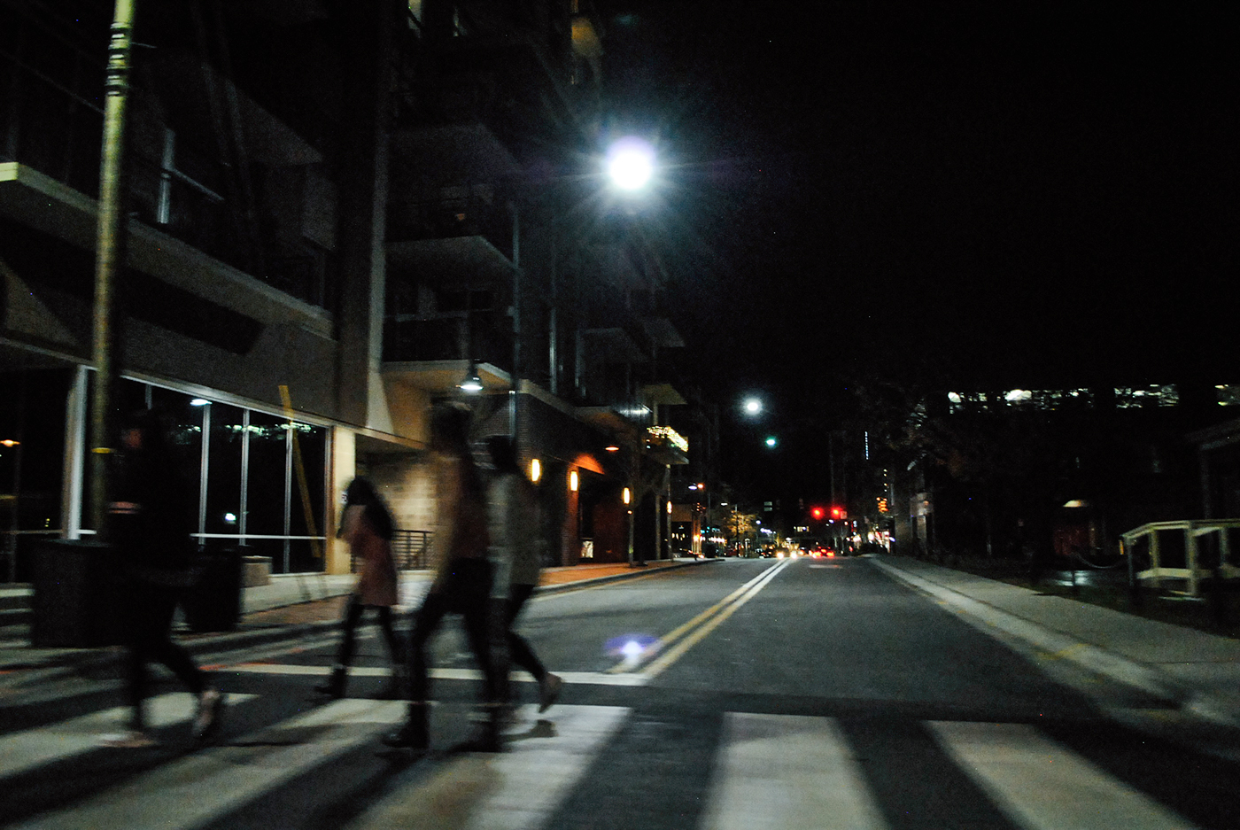 Urban motion digital photography  night city Cars