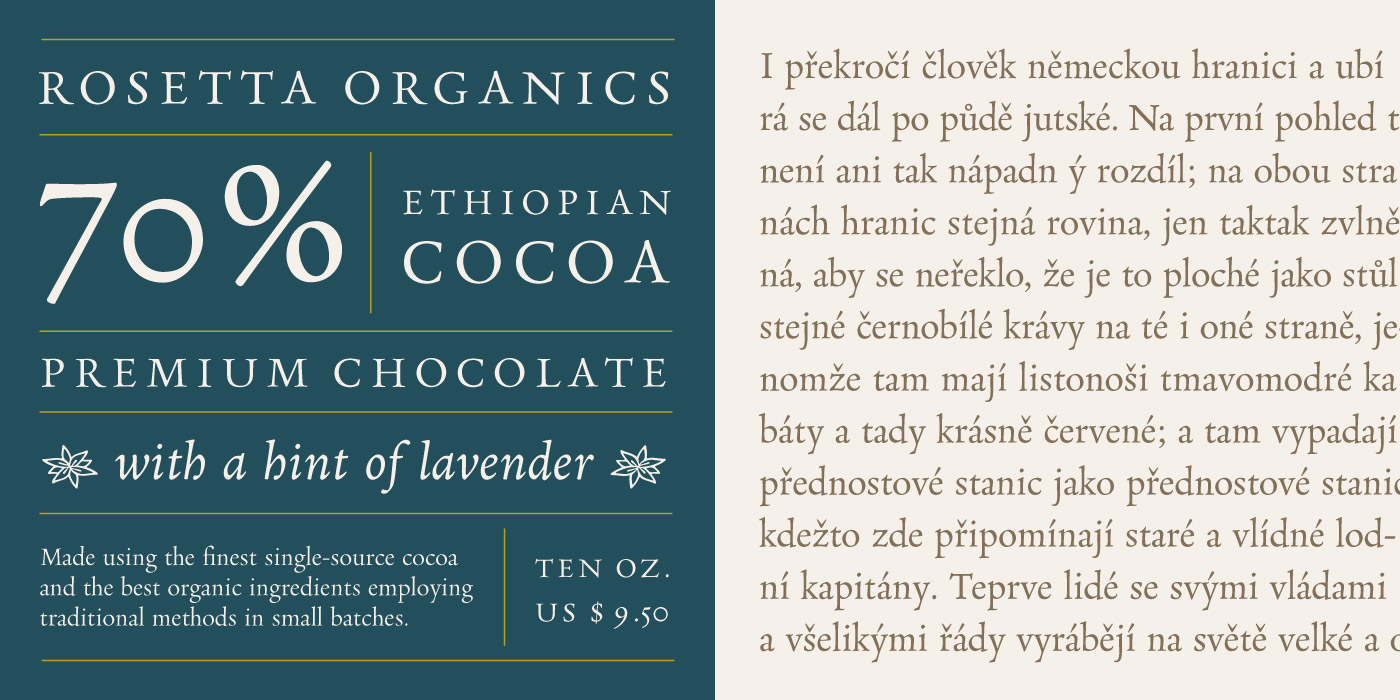 Neacademia rosetta type foundry Sergei Egorov Typeface font serif book Cyrillic non-latin multi-script