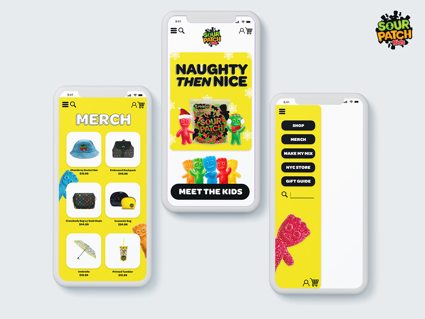 app design Candy graphic design  Sour Patch Kids