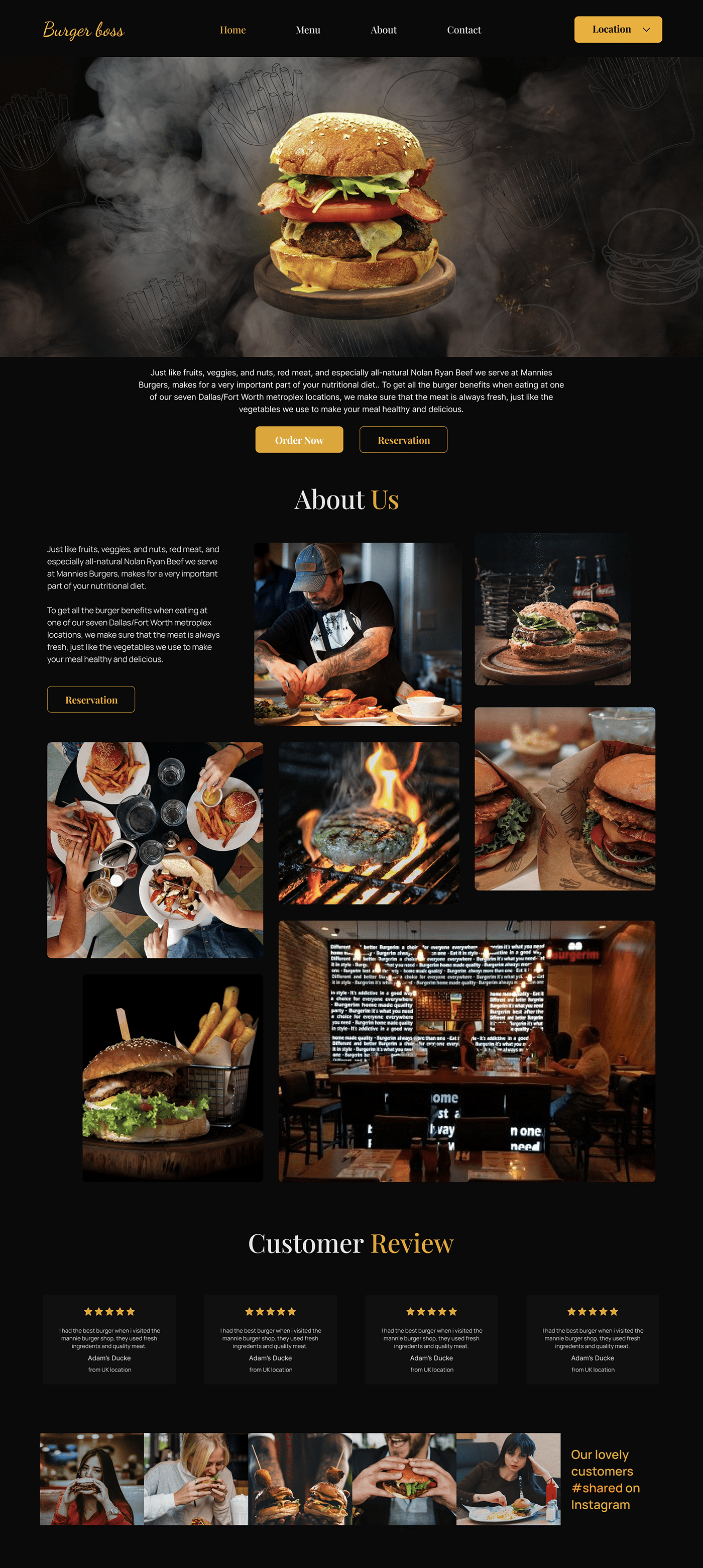 burger burgerwebsite Fast food Figma landing page restaurant ui design UI/UX user interface Web Design 