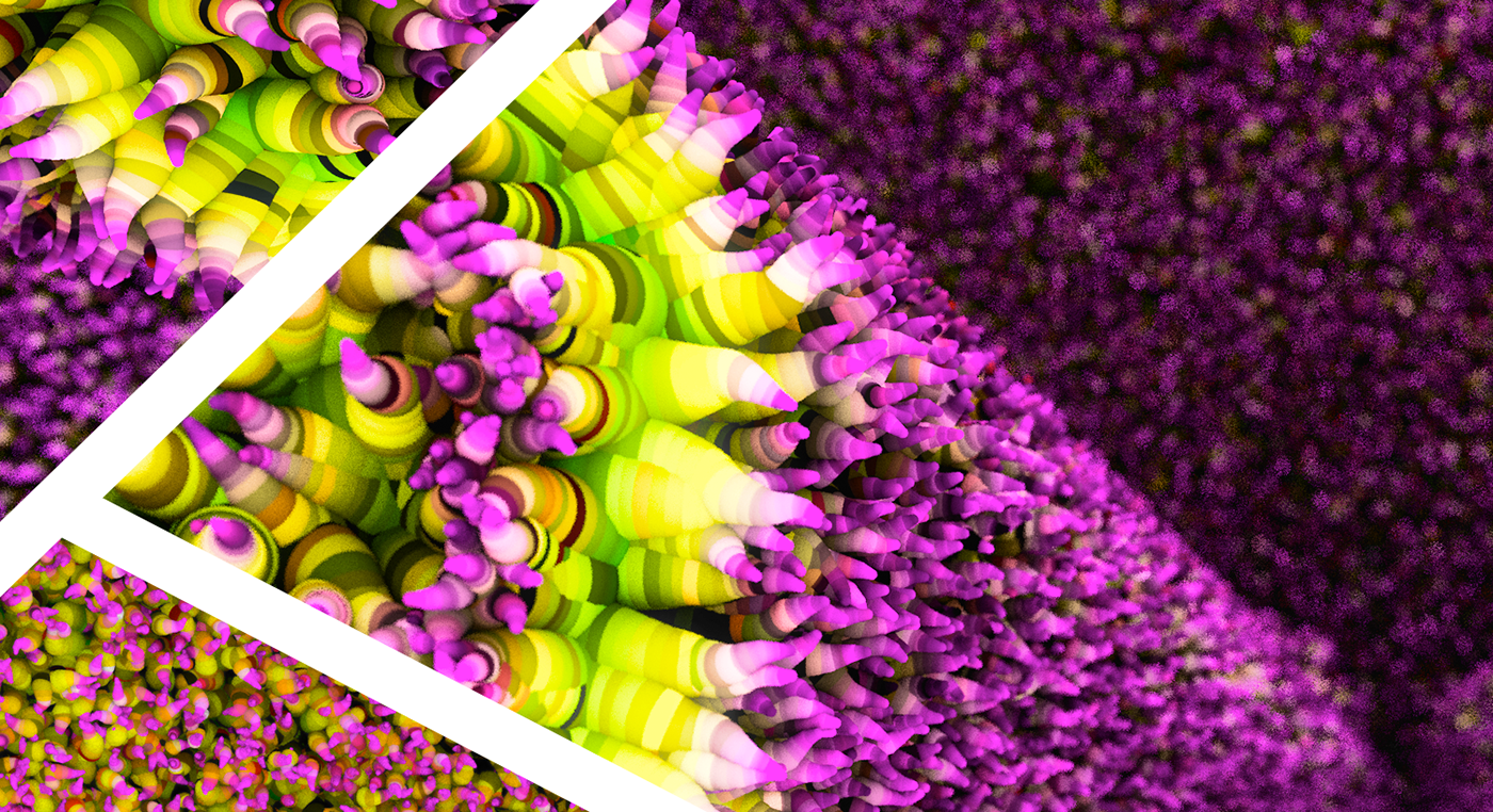 skulls guns worms colors inspire art maggot particles 3D CGI