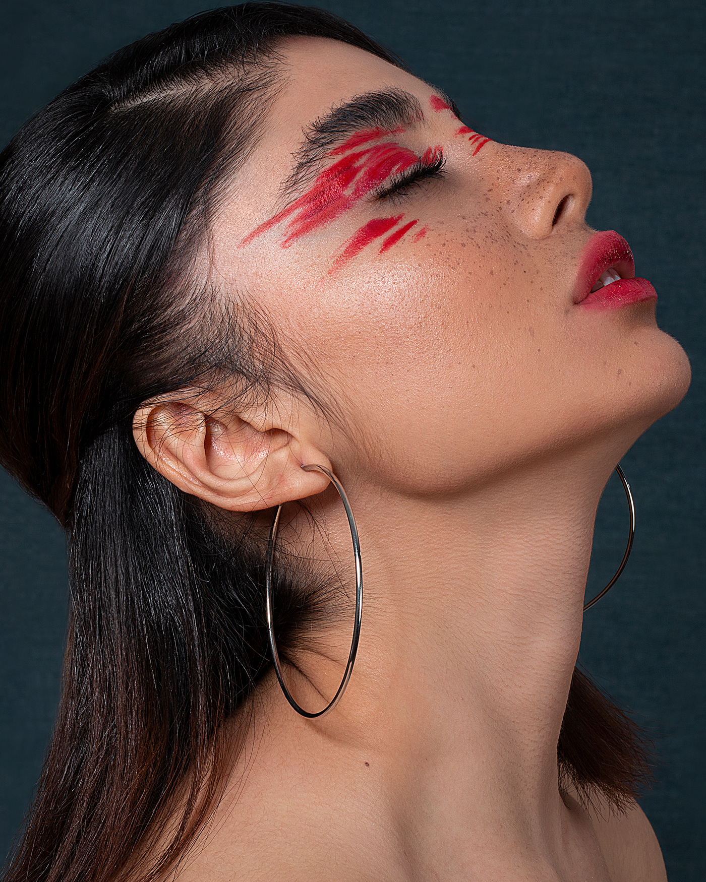 art Art Director beauty editorial Fashion  magazine makeup makeup artist portrait retouch