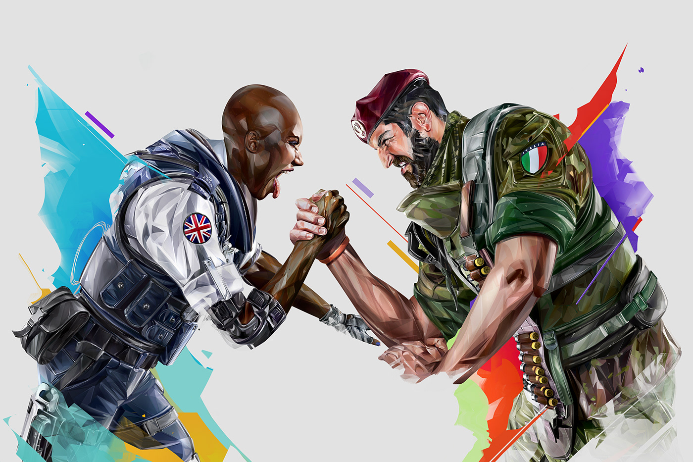 six invitational Rainbow Six Siege ubisoft Games art portrait visual esports