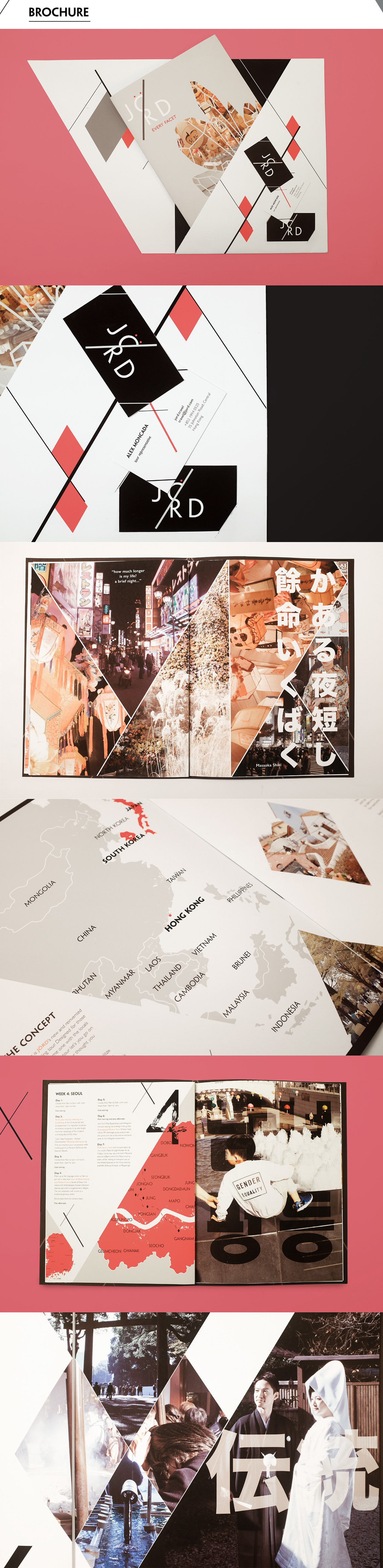 Travel brochure print asia japan Korea Hong Kong language culture adobeawards