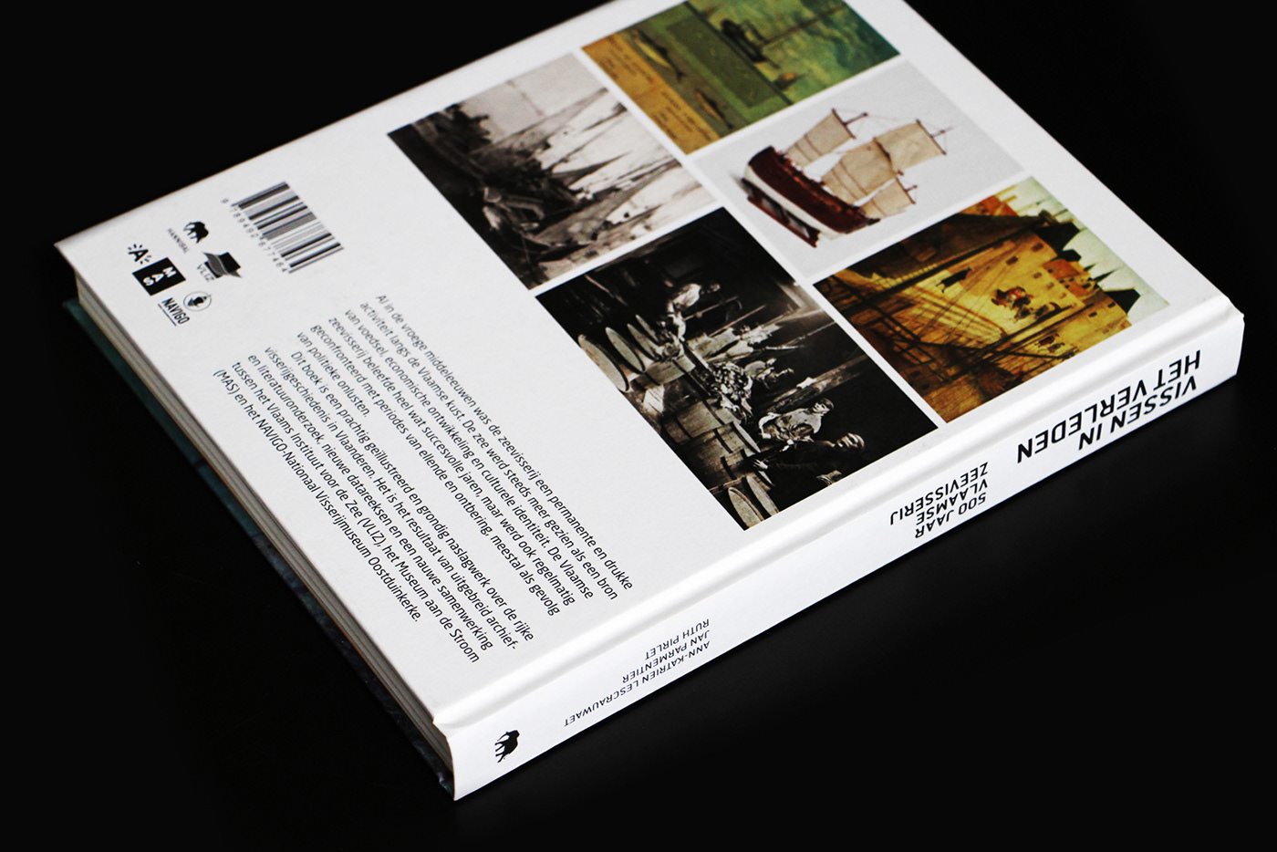 fishing history book book design cover design Tim Bisschop mas antwerpen navigo