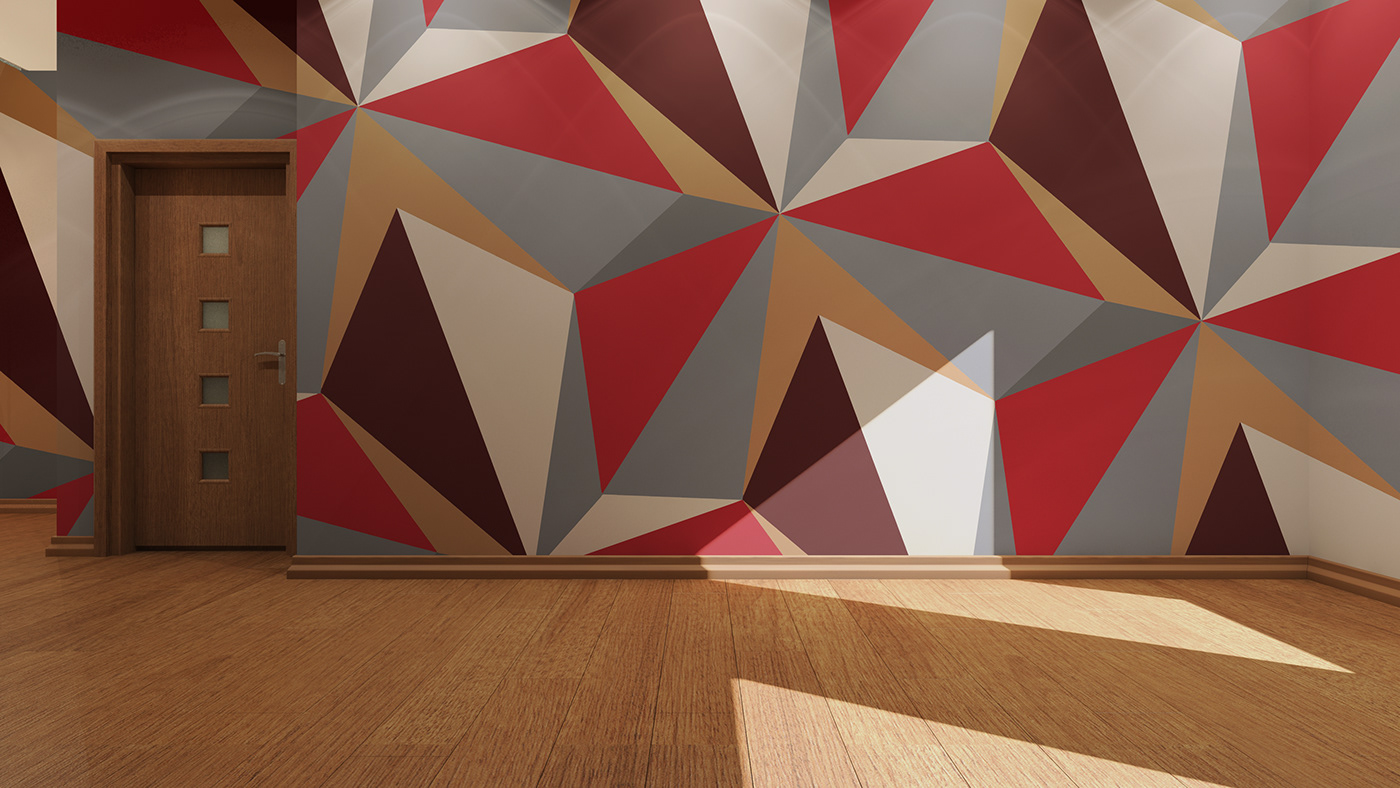Abstract Art pattern wallpaper Wallpaper design Interior