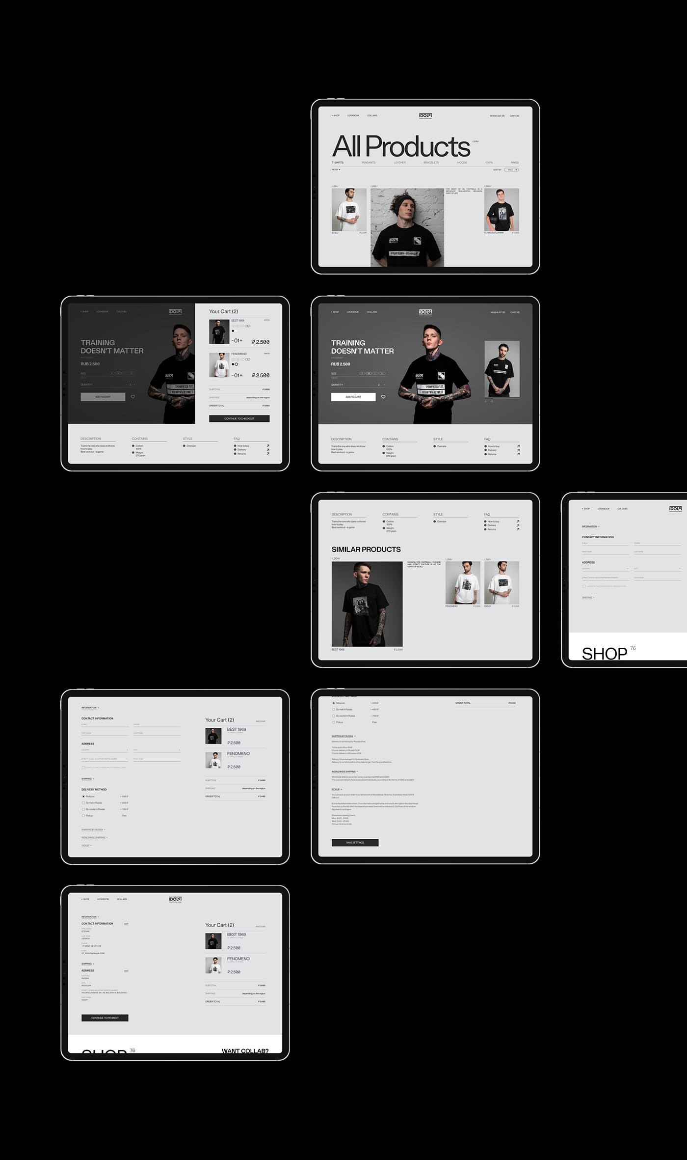 e-commerce uiux UX design Web Design 