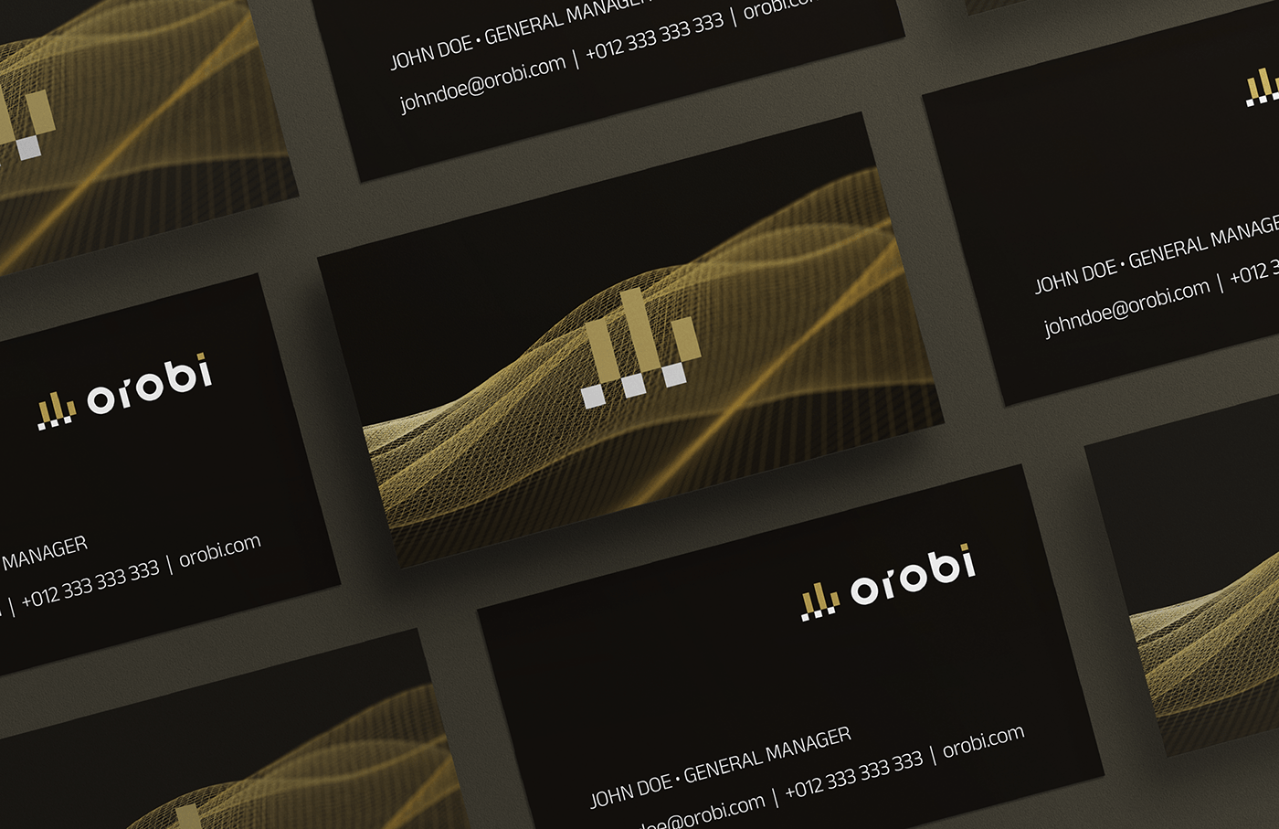 Orobi business card design