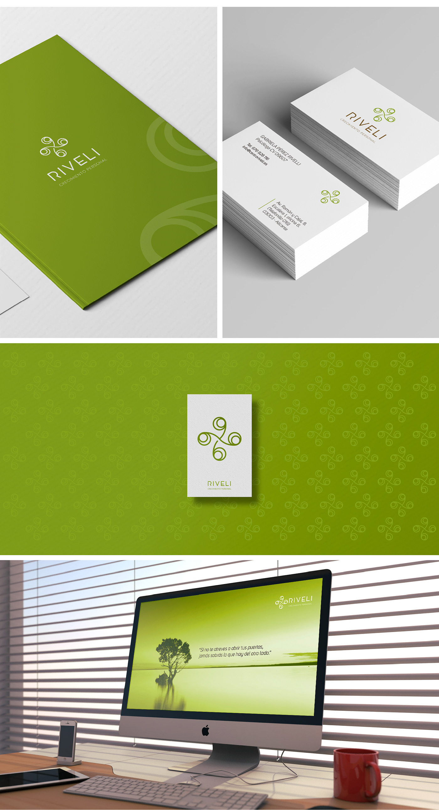 green design minimal branding  trademark healthy healing white design Logo Design Design Development