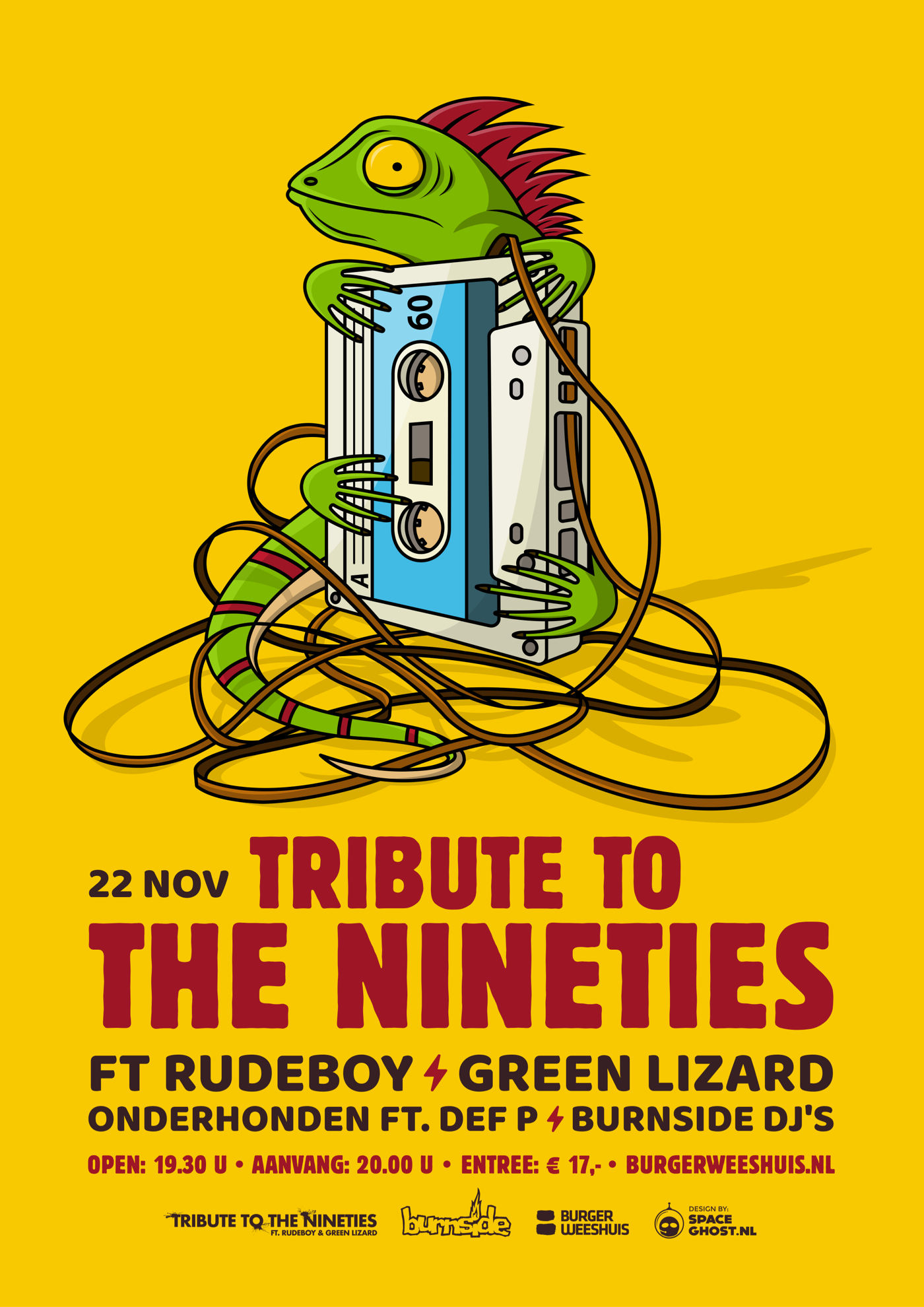 deventer adobe Illustrator nineties vectors spaceghost Green Lizard cassette tape walkman