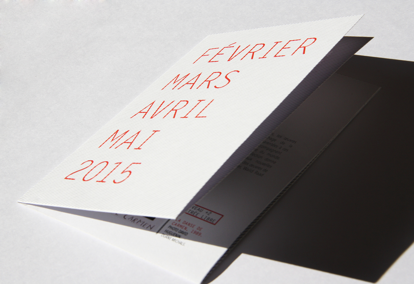 musée art contemporain bibliothèque mediatheque depliant flyer carton papier paper trame programme