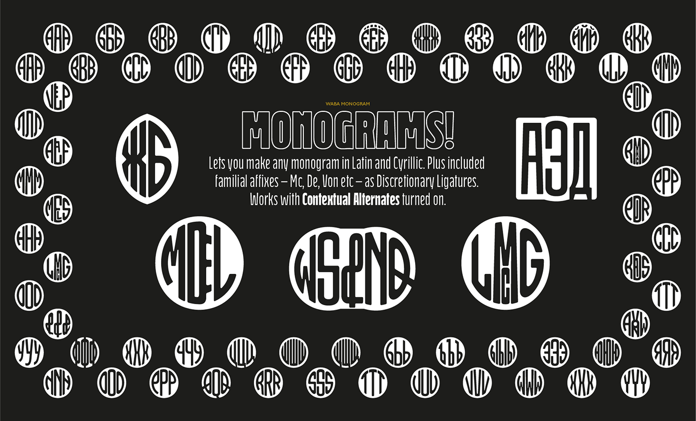 font Display art nouveau reverse weight condensed german poster monogram Typeface free