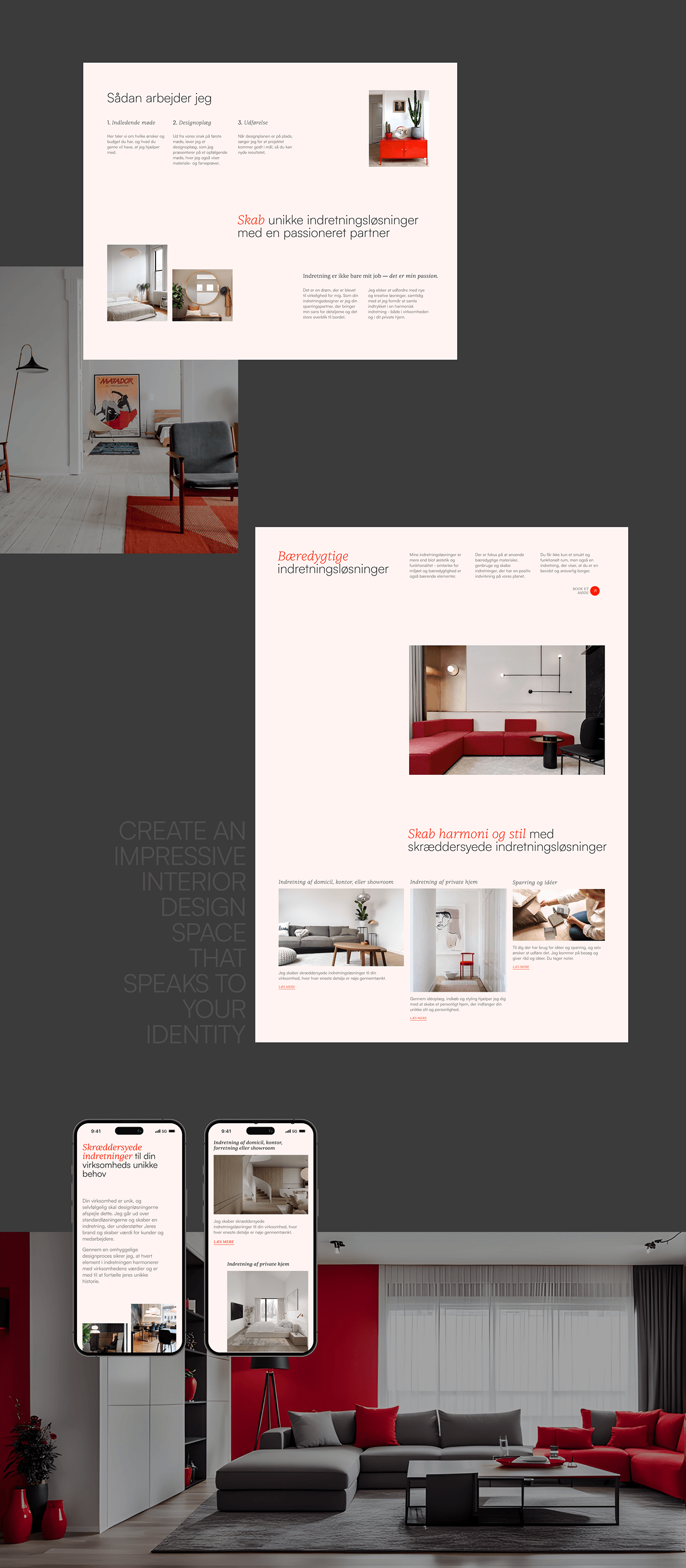 interior design  Web Design  UI/UX Interior design Website inspiration furniture landing page portfolio