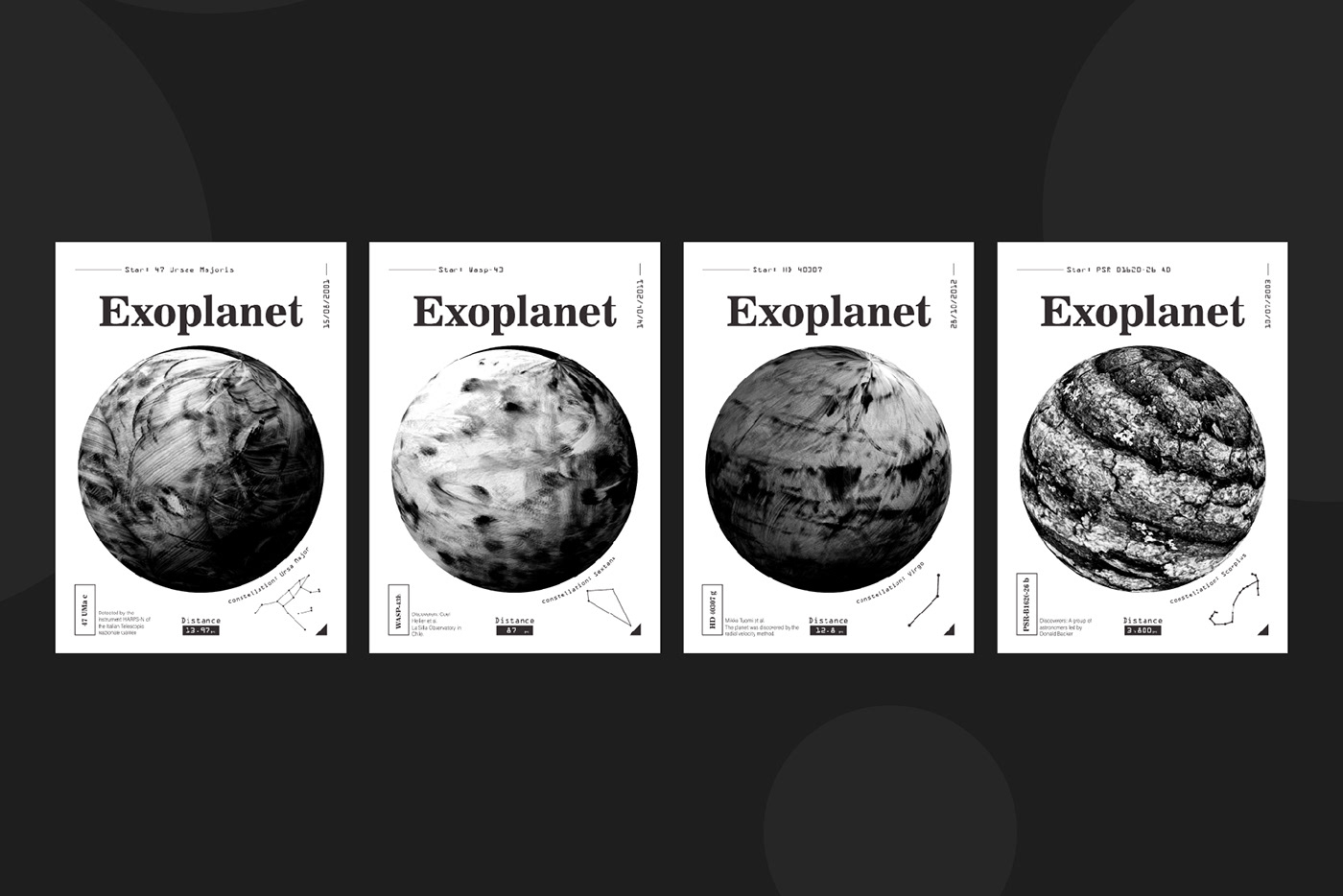 Space  cosmic art pattern planet exoplanet textur poster print freebie