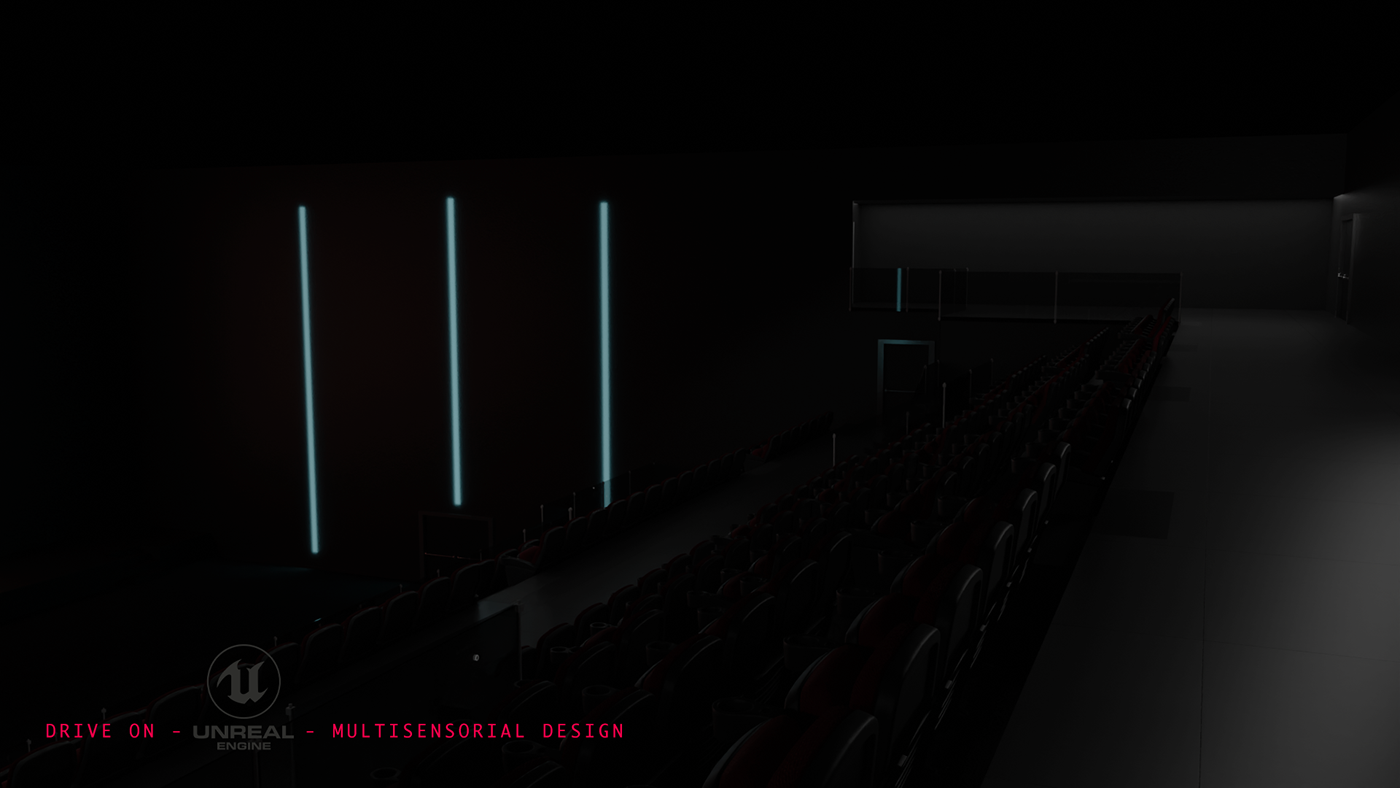 3D architecture Cinema design interior design  modern Render visualization vray