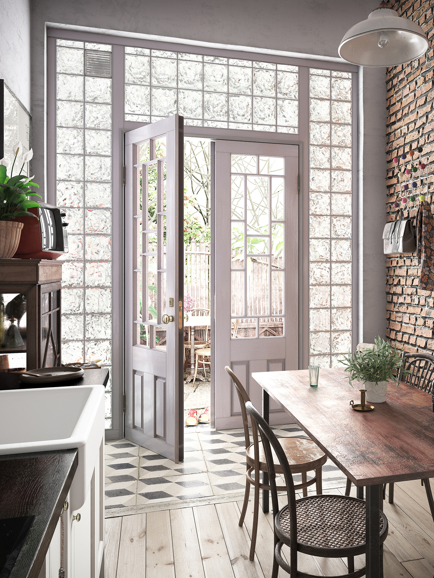 3D 3dsmax cuisine Interior kitchen light realistic Render vray design