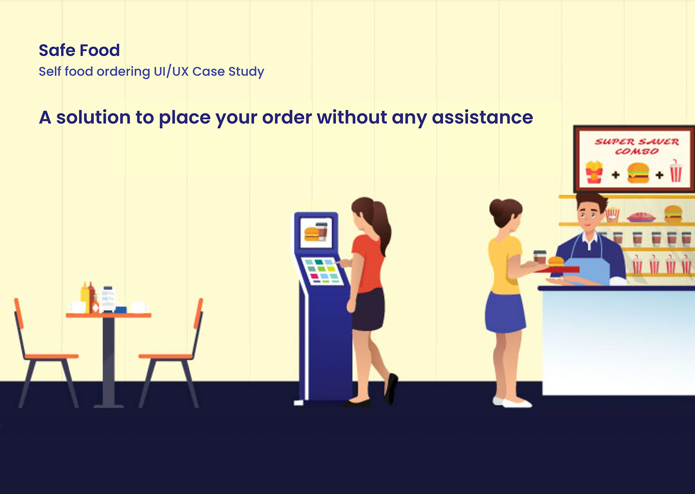 food court ordering food order Kiosk self food order UI ux