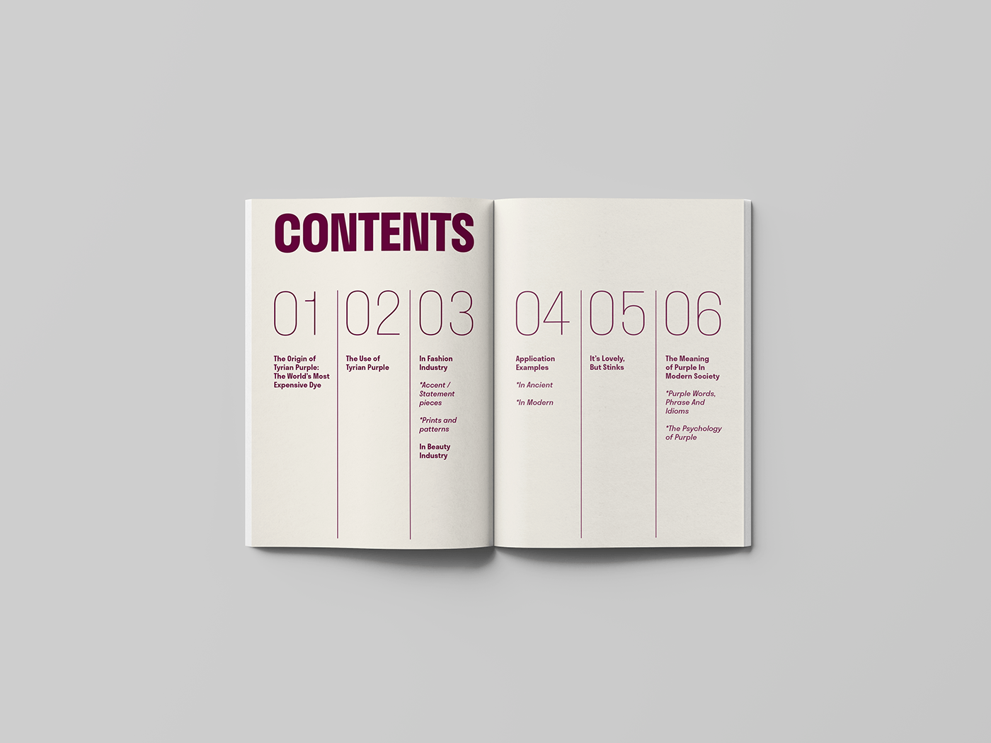 edtorial Layout InDesign book design color typography   Graphic Designer adobe illustrator tyrian purple