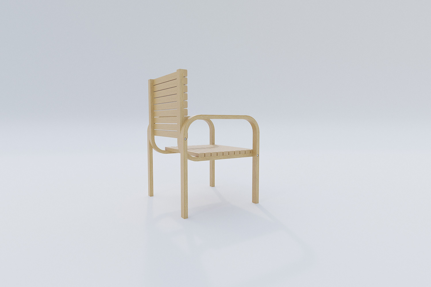 chair design Scandinavian Interior bench wooden simple Beautiful oak