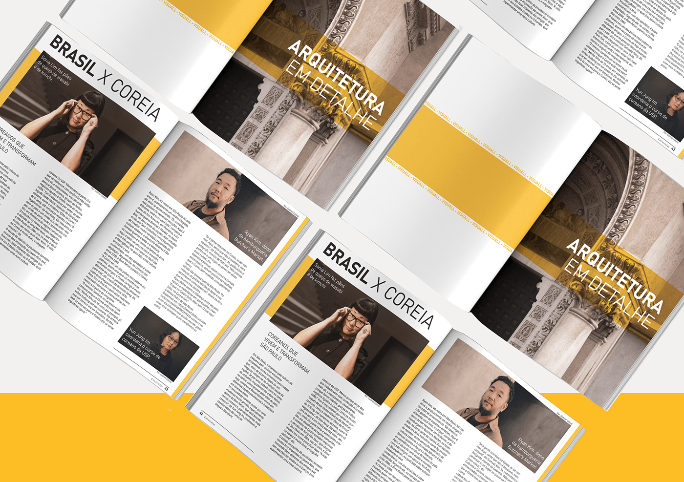colagem digital design editorial design gráfico diagramação Magazine design revista design
