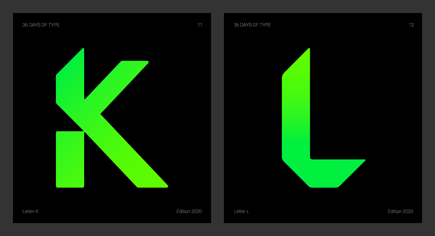 art ArtDirection dailytype green icons letters type typography  