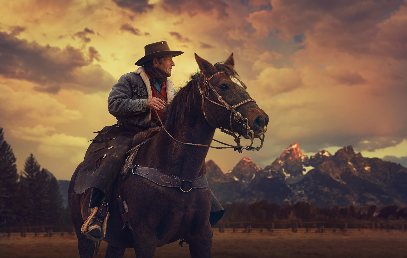 cowboy horse Photography  portrait western