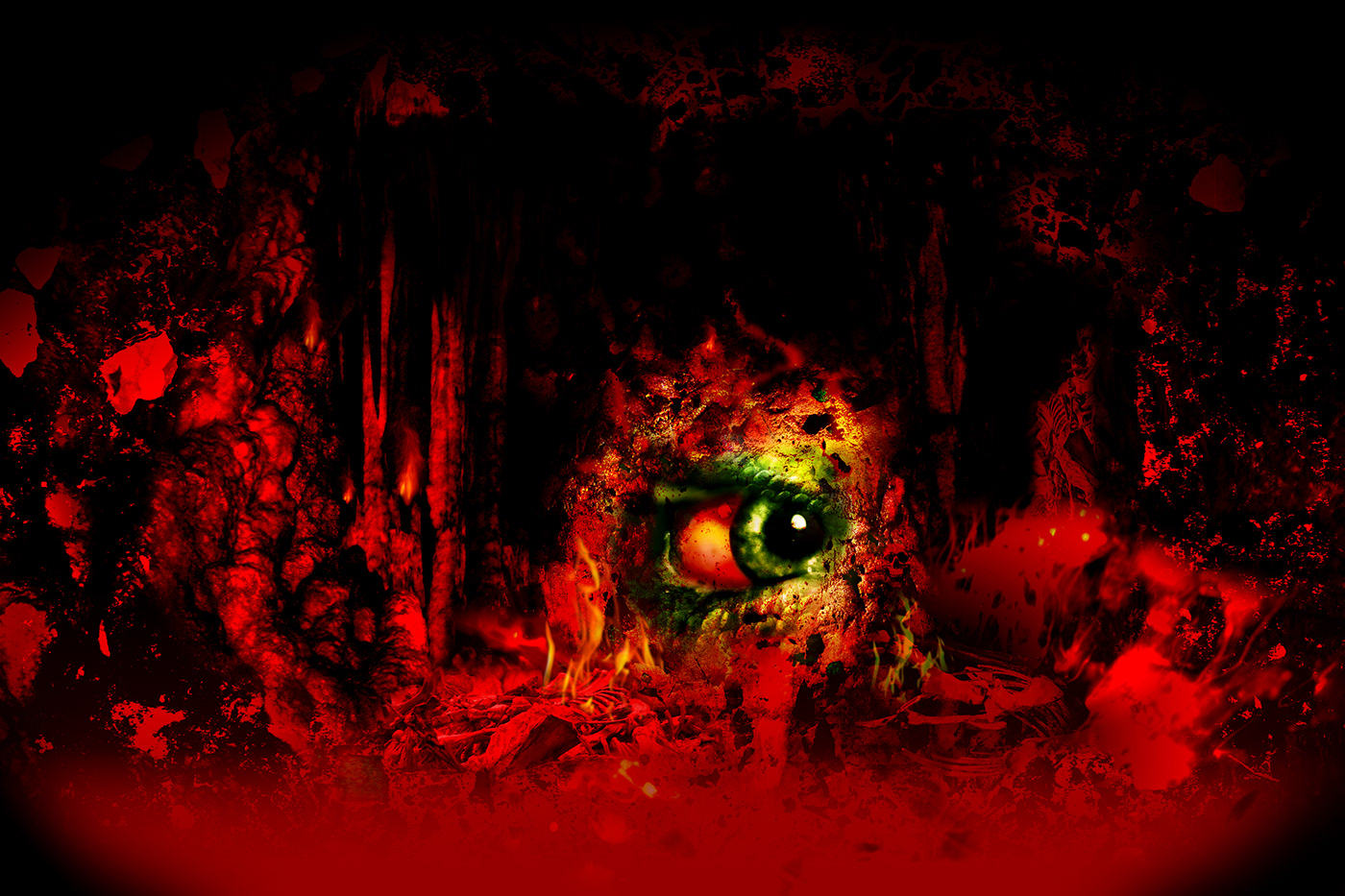 black metal cover dark death digital painting fantasy art hell horror ILLUSTRATION  monster