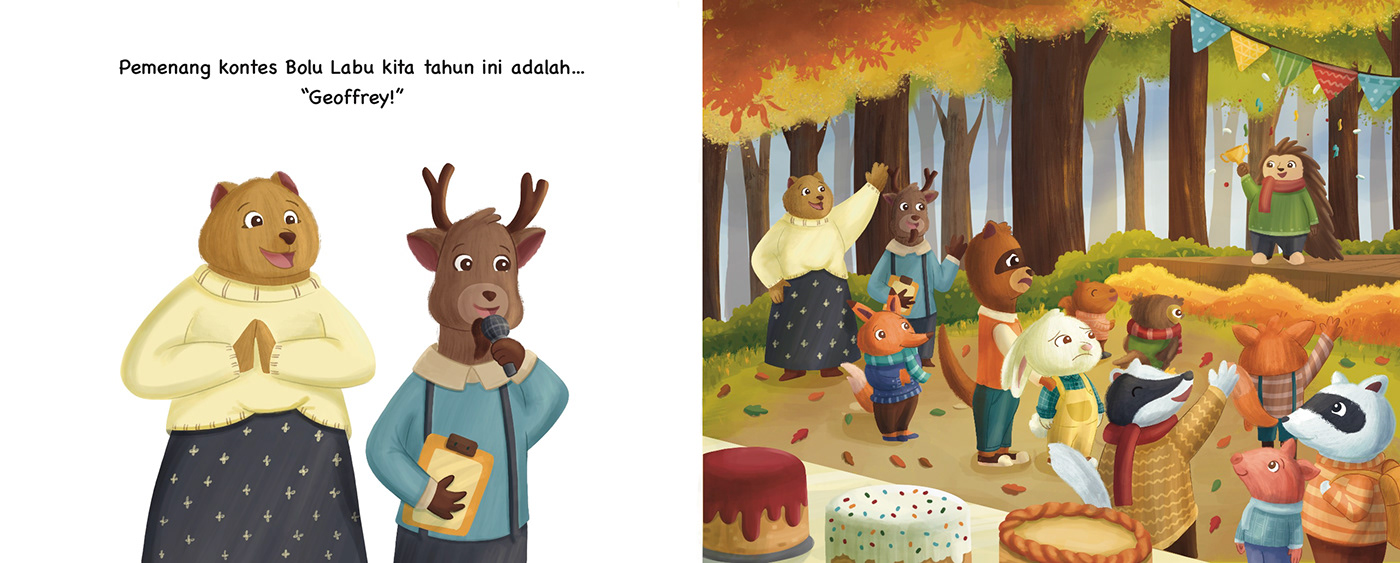 Child book illustrations kidlit