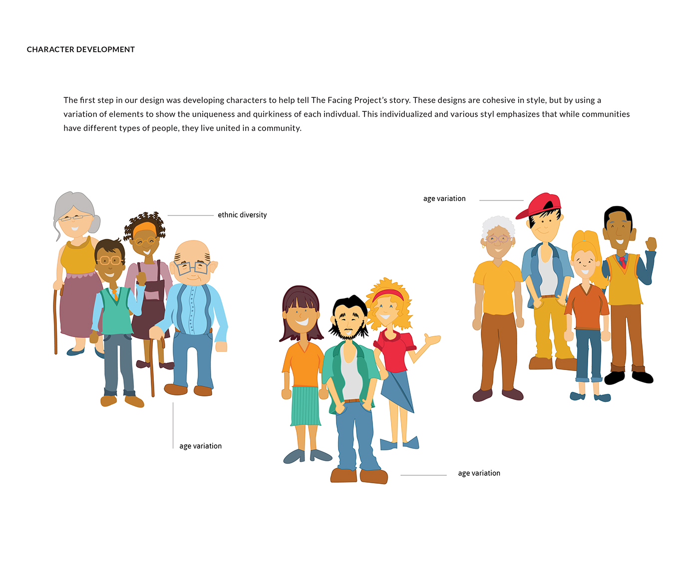 Character design  ILLUSTRATION  infographic web graphic web slider design Style Guide Case Study