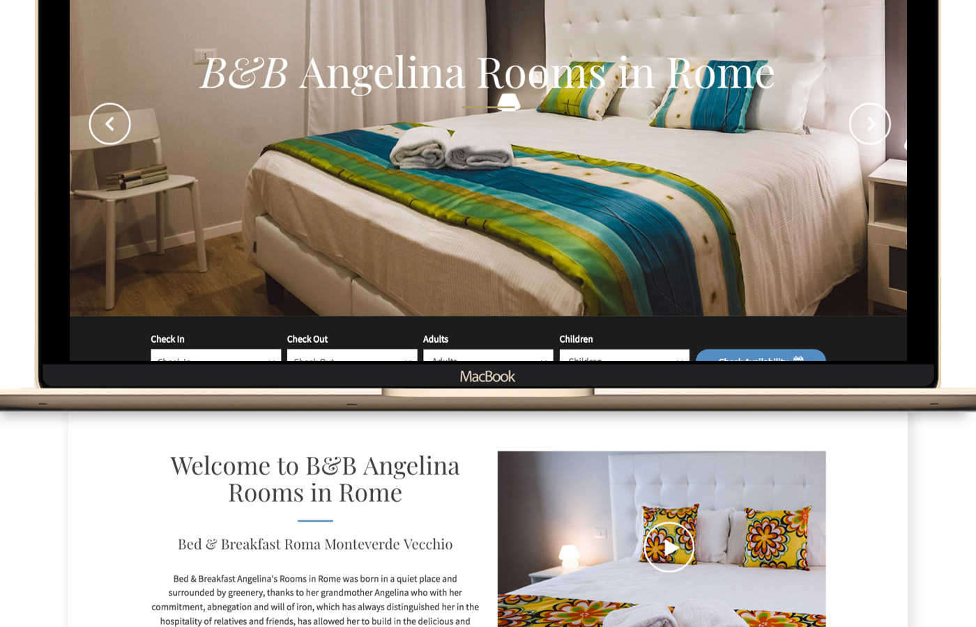 bed & breakfast BNB ROME wordpress Channel Manager airbnb Booking.com   ROOMS IN ROME php HTML css