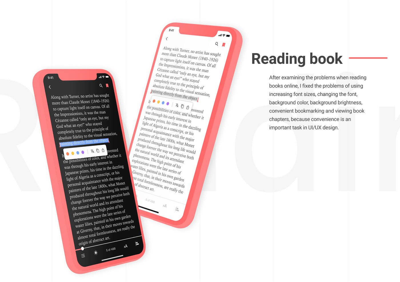 app book book app mobile Mobile app mobile design reading book app UI UI/UX ux