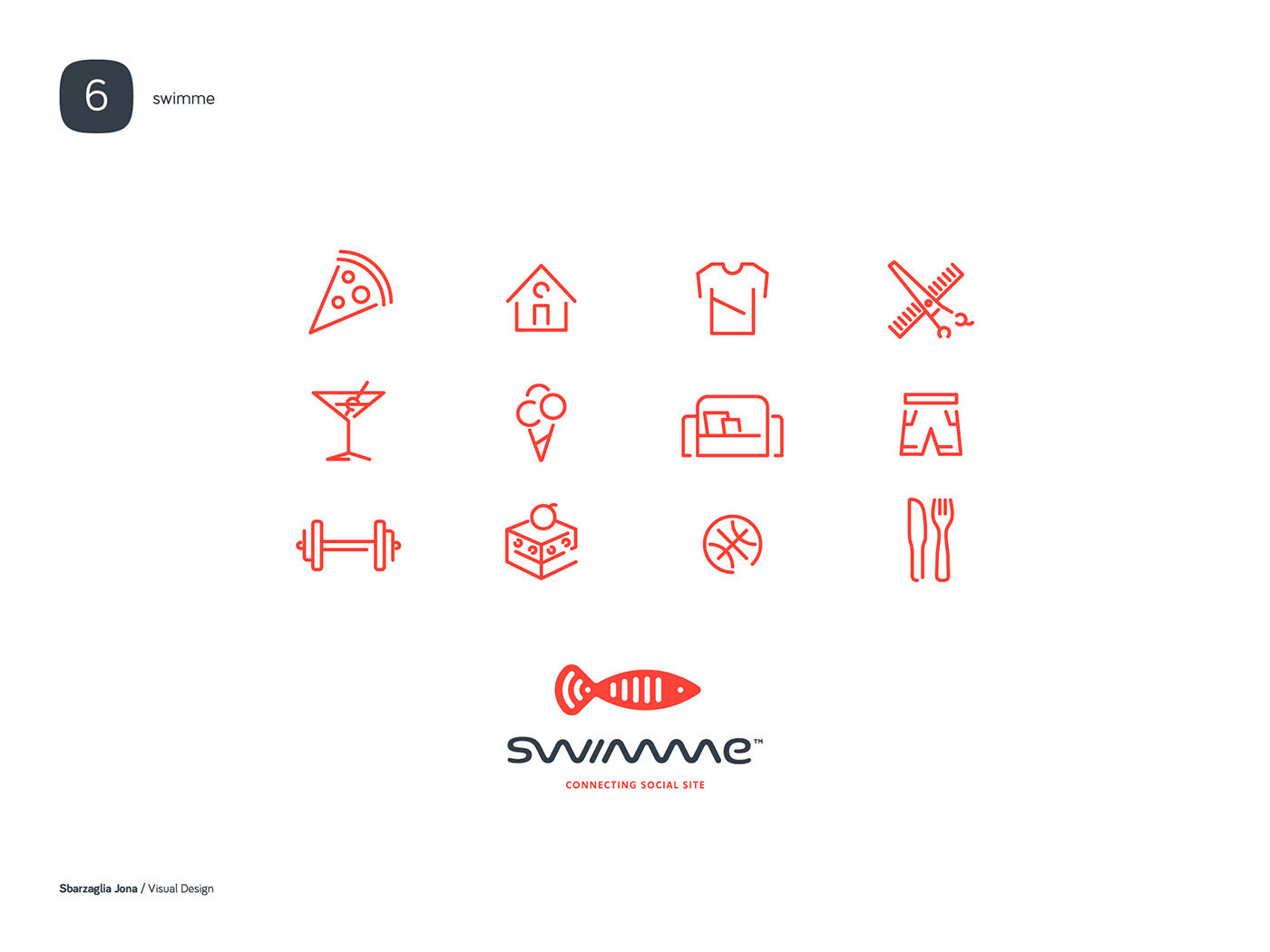 logo design fish wave site Website
