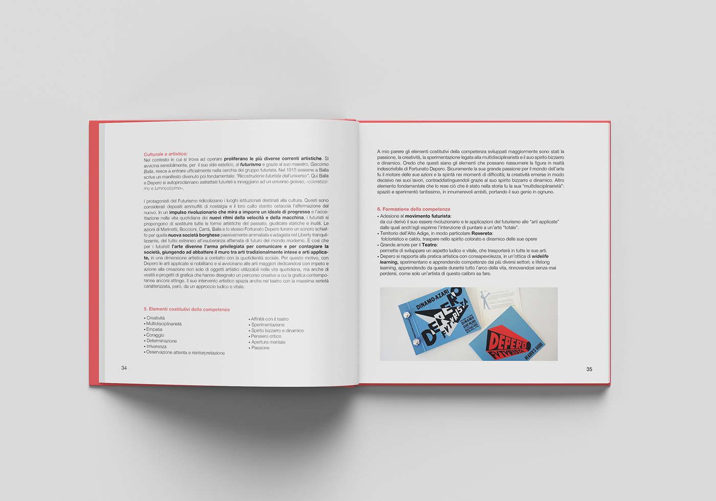 graphic design pedagogia Depero personal branding iusve progettazione portfolio book comunicazione