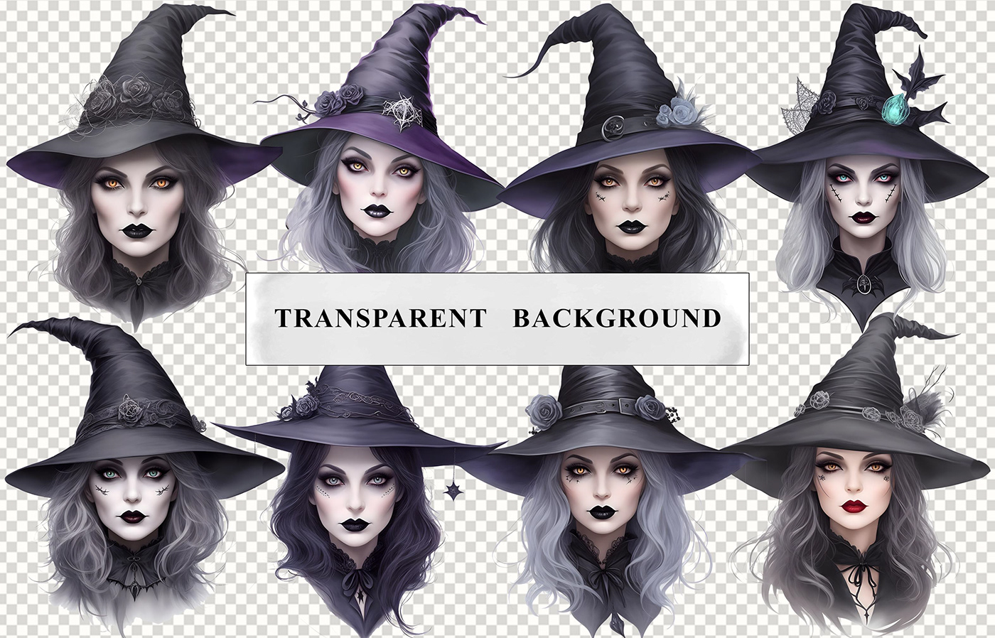 Halloween witch Magic   gothic witchcraft Witches watercolor free freebie clipart
