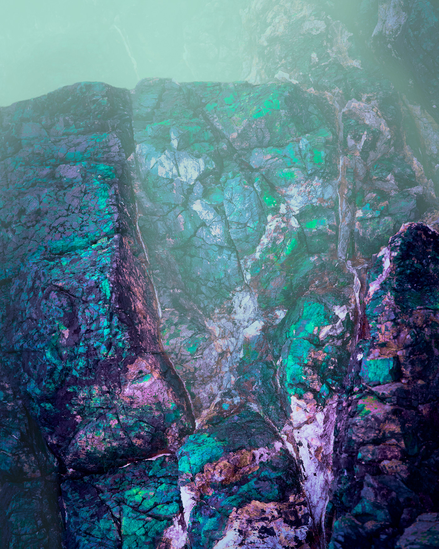 alien color fog futuristic geology Landscape mist Photography  planet rocks