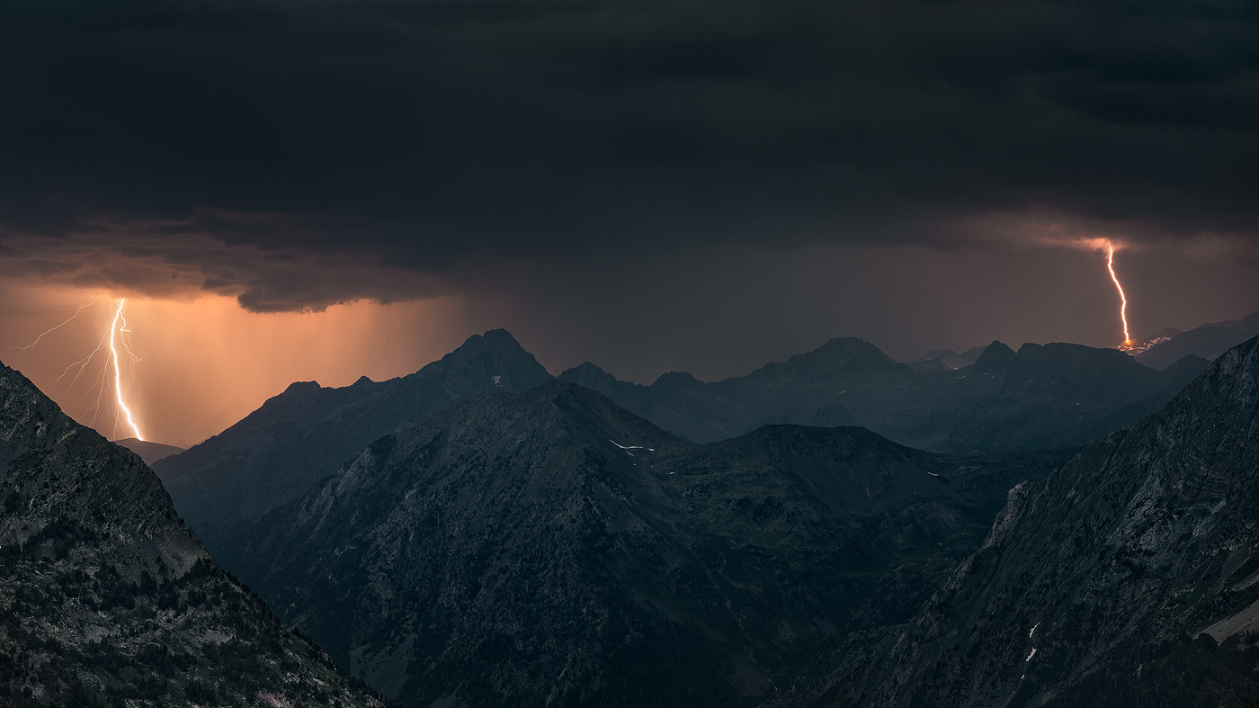 clouds forgotten Landscape mountains pyrenees SKY thunderstorm wild wilderness atmosphere