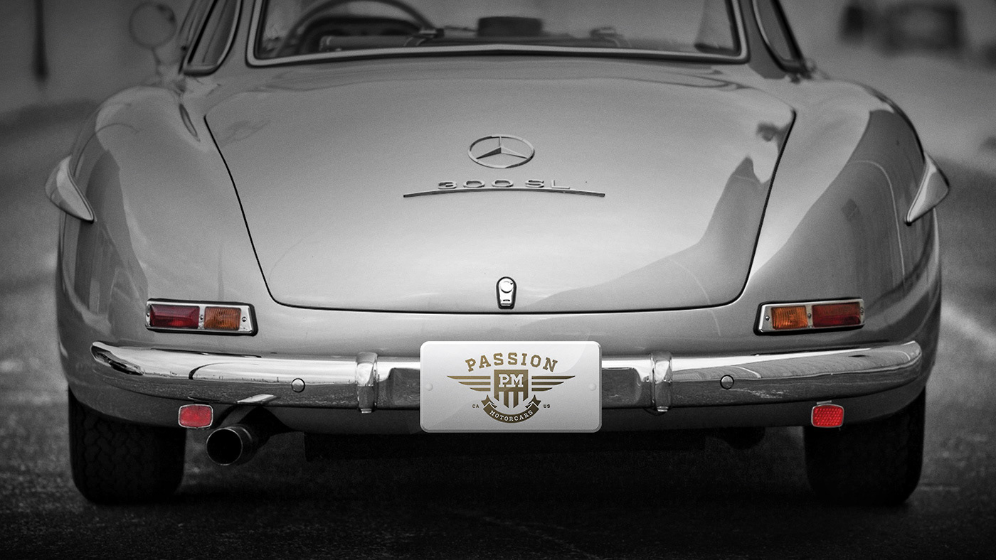 branding  Cars automobile dealer vintage Retro passion Classic elegant upscale