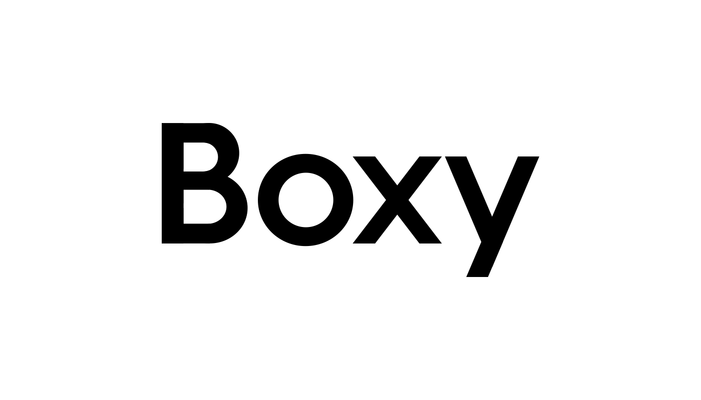 BOXY logo branding  design modern