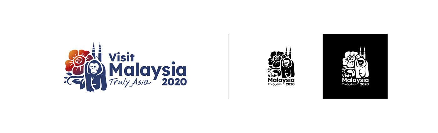 Icon logo logo lockup Logo redesign visit malaysia