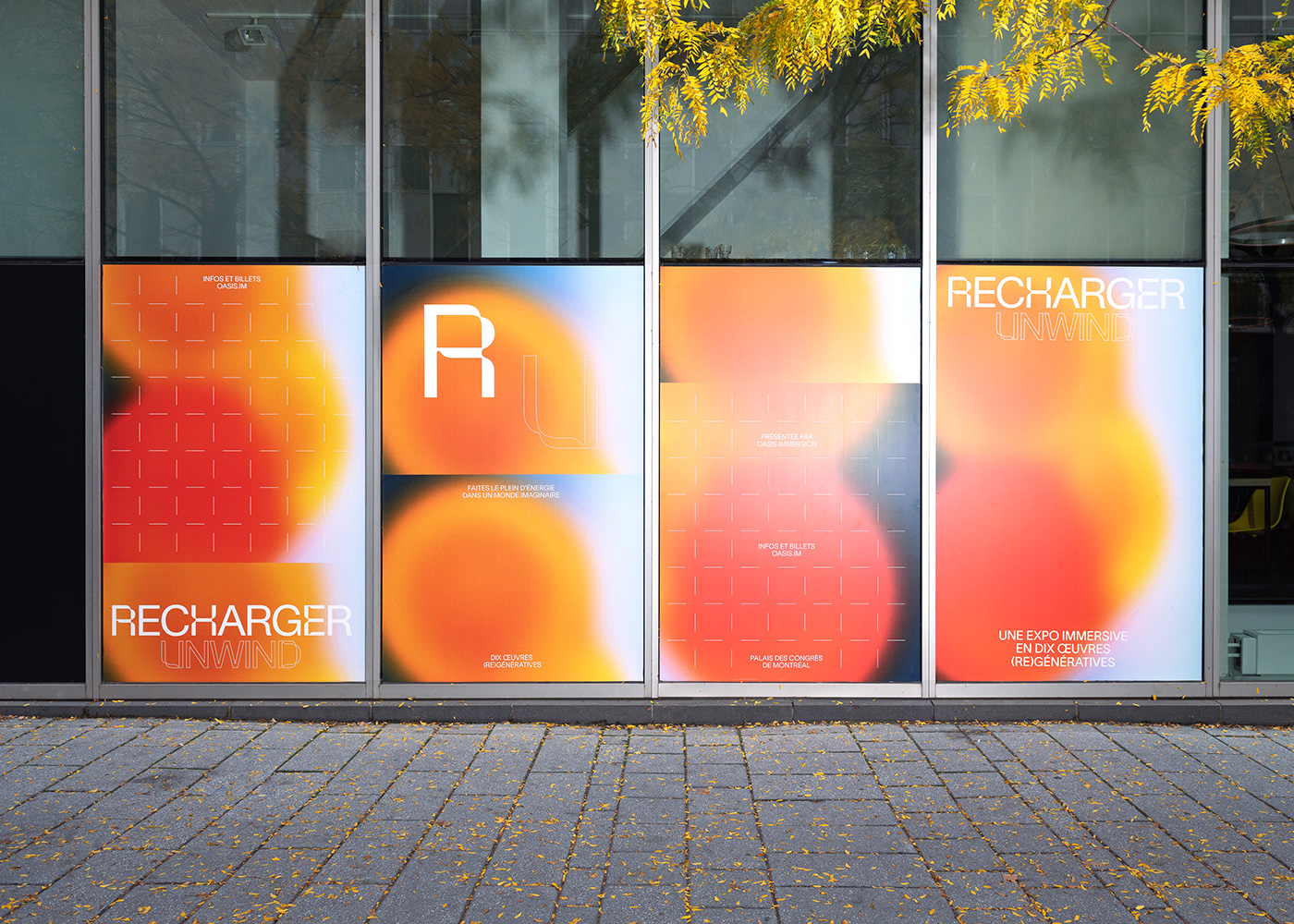 branding  Exhibition  immersive experience Montreal motion orange projection mapping type design typography  