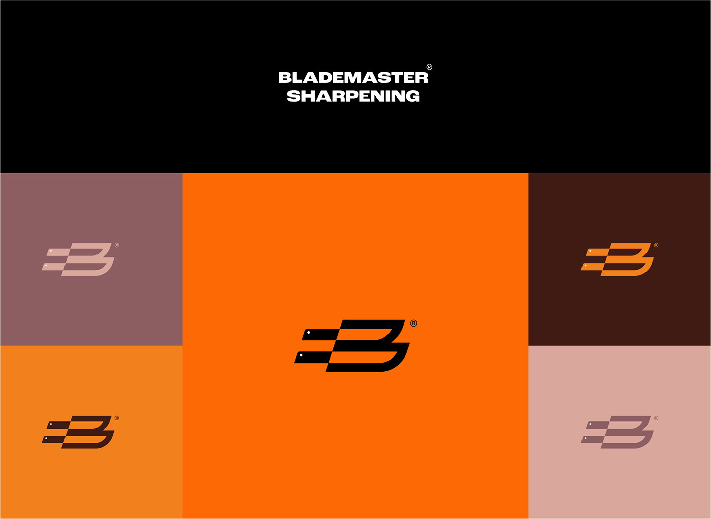 brand identity Logo Design knife Sharpening Blade logo visual identity Brand Design identity