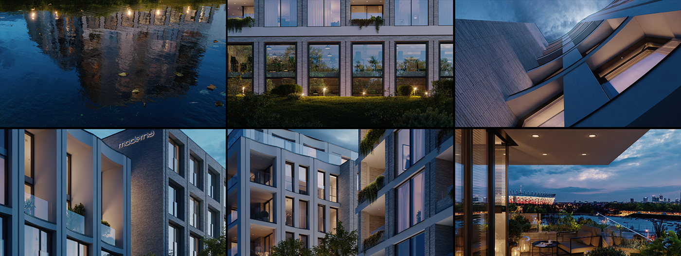 3danimation animation  apartments architecture archviz CGI exterior HDRI Render visualization
