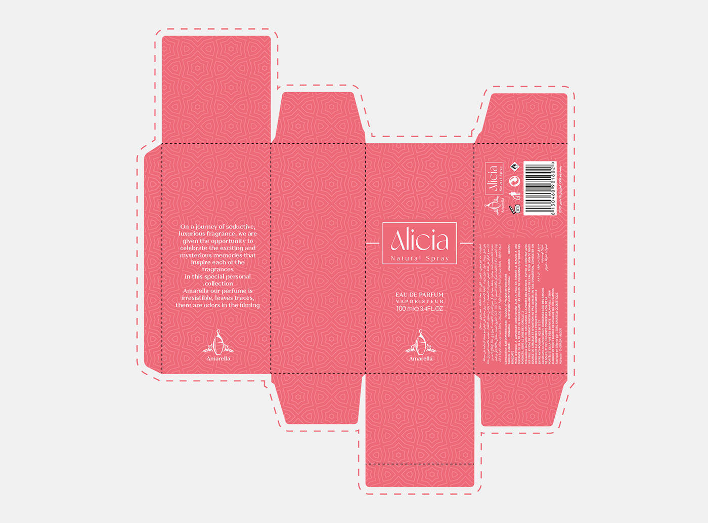 adobe illustrator box brand identity Logo Design Mockup Packaging packaging design parfum redesign rose