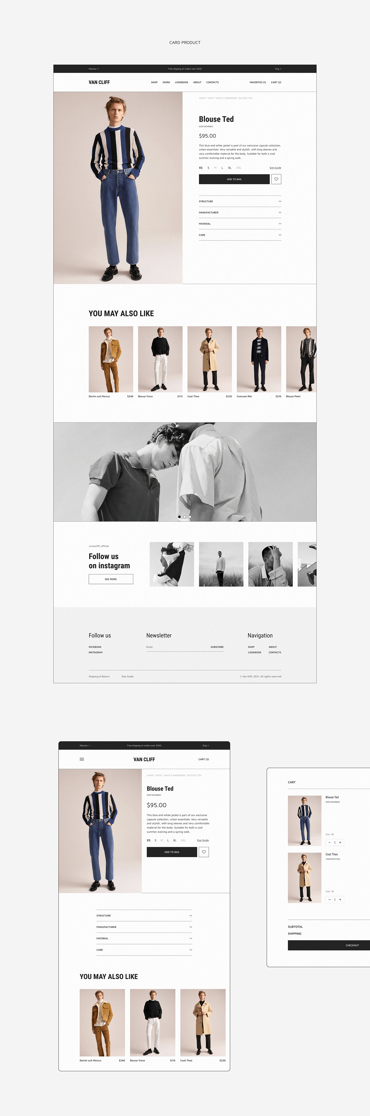 concept design e-store minimal minimalistic redesign ux/ui Web Web Design  Website