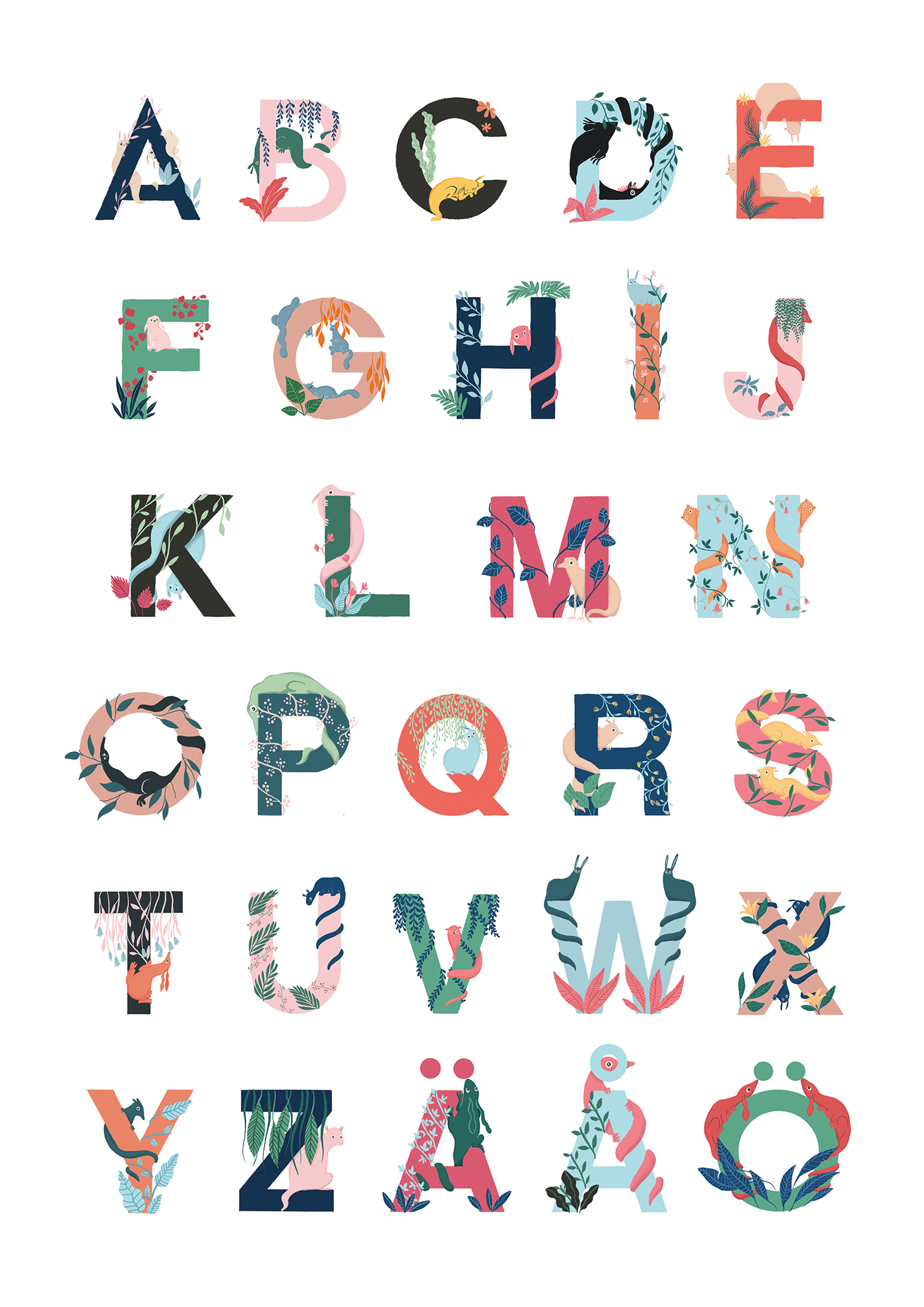 lettering ILLUSTRATION  type Character color alphabet