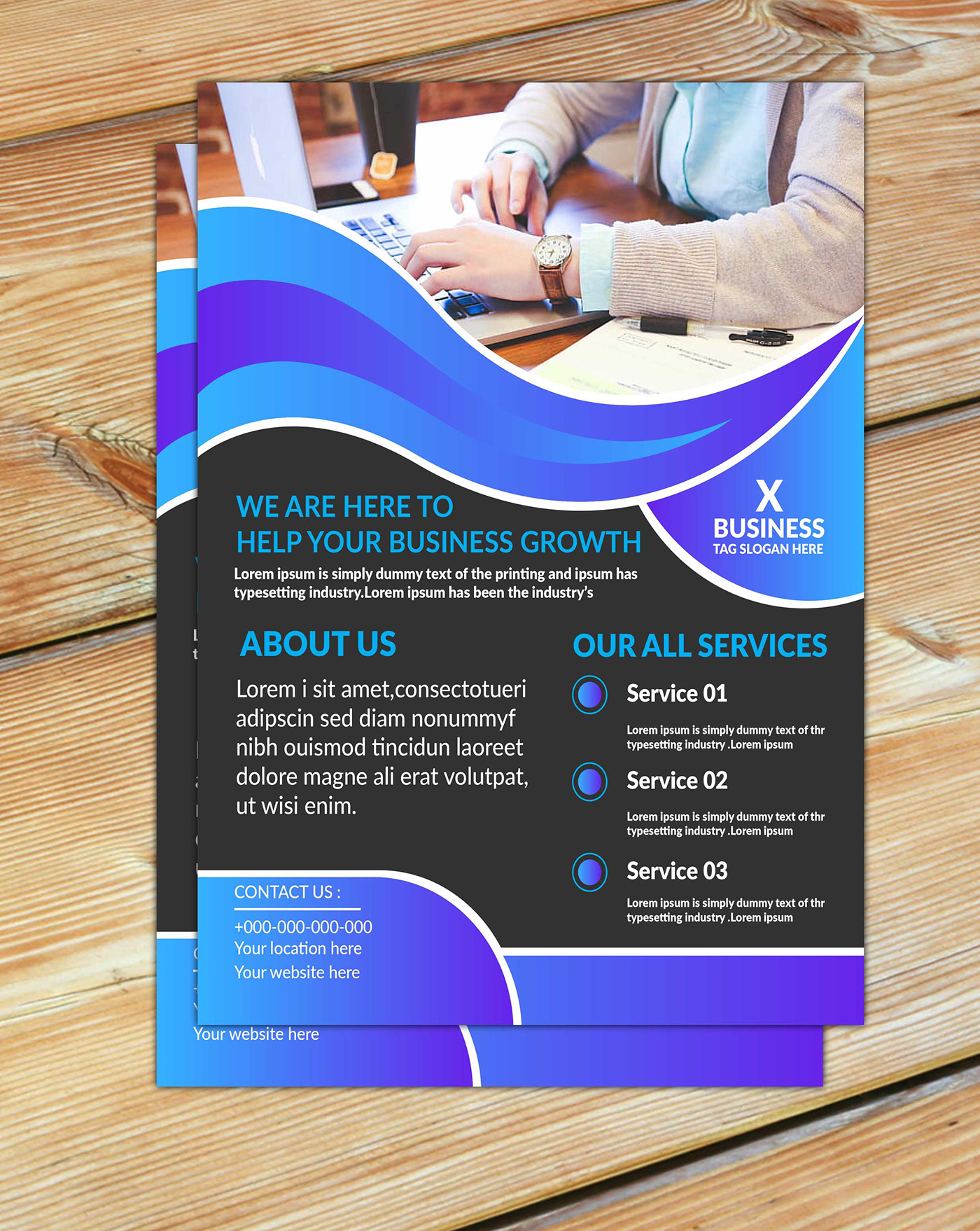 abstract business business man company flyer job success man poster template
